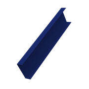 Декоративная накладка на столб универсальная 60х60 для забора жалюзи 0,45 PE с пленкой RAL 5002 ультрамариново-синий (2,5м)