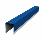 Планка опорная составная внутренняя для забора жалюзи Palermo 0,45 PE с пленкой RAL 5005 сигнальный синий (3м)