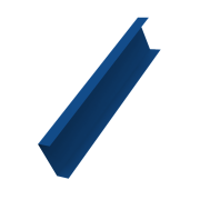 Декоративная накладка на столб универсальная 60х60 для забора жалюзи 0,45 PE с пленкой RAL 5005 сигнальный синий (2м)