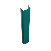 Крепежная планка верхняя Texas 0,45 PE с пленкой RAL 5021 водная синь (1,8м)