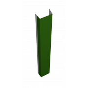 Крепежная планка верхняя Texas 0,45 PE с пленкой RAL 6002 лиственно-зеленый (2,5м)
