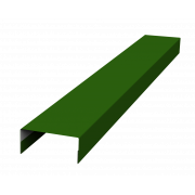 Крышка 30х15 жалюзи Texas 0,45 PE с пленкой RAL 6002 лиственно-зеленый (3м)