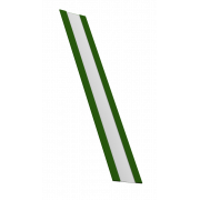 Крепежная планка жалюзи Milan,Tokyo 0,45 PE с пленкой RAL 6002 лиственно-зеленый (2м)