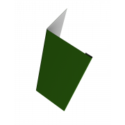 Нащельник (для калиток и ворот) 25х35 жалюзи Milan, Tokyo, Palermo 0,45 PE с пленкой RAL 6002 лиственно-зеленый (L2,0)