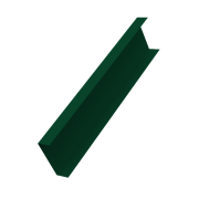 Декоративная накладка на столб универсальная 60х60 для забора жалюзи 0,45 PE с пленкой RAL 6005 зеленый мох (3м)