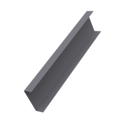 Декоративная накладка на столб универсальная 60х60 для забора жалюзи 0,45 PE с пленкой RAL 7004 сигнальный серый (2м)