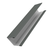 Крышка жалюзи Milan Slim 0,45 PE с пленкой RAL 7005 мышино-серый (2м)