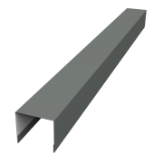 Стойка боковая крепежная для забора жалюзи Palermo 0,45 PE с пленкой RAL 7005 мышино-серый (3м)