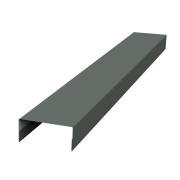 Крышка 45х20 жалюзи Texas 0,45 PE с пленкой RAL 7005 мышино-серый (2м)