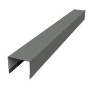 Крышка жалюзи Palermo 0,45 PE с пленкой RAL 7005 мышино-серый (2м)