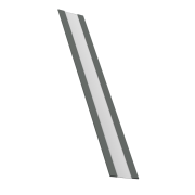 Крепежная планка жалюзи Milan,Tokyo 0,45 PE с пленкой RAL 7005 мышино-серый (1,8м)