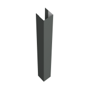 Стойка жалюзи Texas 0,45 PE с пленкой RAL 7005 мышино-серый (3м)
