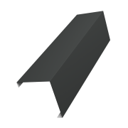 Декоративная накладка на столб универсальная угловая 60х60 для забора жалюзи 0,45 PE с пленкой RAL 7016 антрацитово-серый (2м)