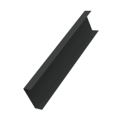 Декоративная накладка на столб универсальная 60х60 для забора жалюзи 0,45 PE с пленкой RAL 7016 антрацитово-серый (2м)