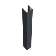 Стойка жалюзи Texas 0,45 PE с пленкой RAL 7024 мокрый асфальт (3м)