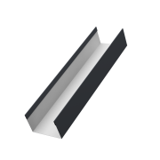 Стойка жалюзи Milan,Tokyo 0,45 PE с пленкой RAL 7024 мокрый асфальт (3м)