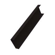 Декоративная накладка на столб универсальная 60х60 для забора жалюзи 0,45 PE с пленкой RAL 9005 черный (1,8м)