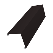 Декоративная накладка на столб универсальная угловая 60х60 для забора жалюзи 0,45 PE с пленкой RAL 9005 черный (2,5м)