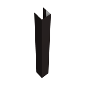 Стойка жалюзи Texas 0,45 PE с пленкой RAL 9005 черный (2м)