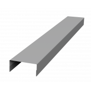 Крышка 30х15 жалюзи Texas 0,45 PE с пленкой RAL 9006бело-алюминиевый (2м)