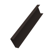 Декоративная накладка на столб универсальная 60х60 для забора жалюзи 0,45 PE с пленкой RR 32 темно-коричневый (3м)
