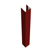 Стойка жалюзи Texas 0,7 PE с пленкой RAL 3011 коричнево-красный (3м)