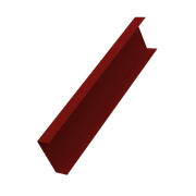 Декоративная накладка на столб универсальная 60х60 для забора жалюзи 0,7 PE с пленкой RAL 3011 коричнево-красный (3м)