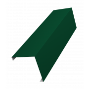 Декоративная накладка на столб универсальная угловая 62х55 для забора жалюзи 0,7 PE с пленкой RAL 6005 зеленый мох (2,5м)