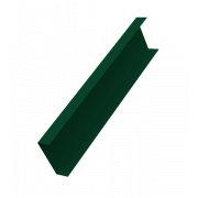 Декоративная накладка на столб универсальная 60х60 для забора жалюзи 0,7 PE с пленкой RAL 6005 зеленый мох (2м)