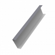 Декоративная накладка на столб универсальная 80х80 для забора жалюзи 0,7 PE с пленкой RAL 7004 сигнальный серый (3м)