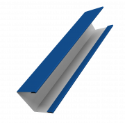 Крышка жалюзи Milan Slim 0,7 PE с пленкой RAL 5005 сигнальный синий (2м)