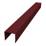 Стойка боковая крепежная Palermo 0,45 PE-Double с пленкой RAL RAL 3005 красное вино (2,5м)