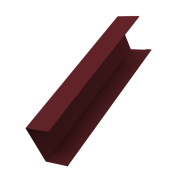 Крышка жалюзи Milan, Tokyo (для калиток, ворот) 0,45 PE-Double с пленкой RAL 3005 красное вино (3м)