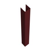 Стойка жалюзи Texas 0,45 PE-Double с пленкой RAL 3005 красное вино (2,5м)