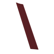 Крепежная планка жалюзи Milan,Tokyo 0,45 PE-Double с пленкой RAL 3005 красное вино (2,5м)