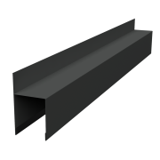 Планка опорная составная внешняя для забора жалюзи Palermo 0,45 PE-Double с пленкой RAL 7016 антрацитово-серый (1,8м)