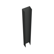 Крепежная планка нижняя Texas 0,45 PE-Double с пленкой RAL 7016 антрацитово-серый (2,5м)