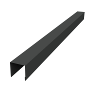 Планка вертикальная лицевая Palermo 0,45 PE-Double с пленкой RAL 7016 антрацитово-серый (2м)