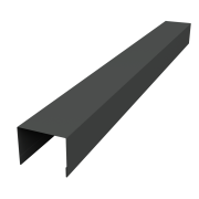 Крышка жалюзи Palermo 0,45 PE-Double с пленкой RAL 7016 антрацитово-серый (2,5м)