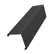 Декоративная накладка на столб универсальная угловая 60х60 для забора жалюзи 0,45 PE-Double с пленкой RAL 7016 антрацитово-серый (3м)