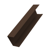 Крышка жалюзи Milan, Tokyo (для калиток, ворот) 0,45 PE-Double с пленкой RAL 8017 шоколад (3м)