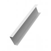 Декоративная накладка на столб универсальная 80х80 для забора жалюзи 0,45 PE-Double с пленкой RAL 9003 сигнальный белый (1,8м)