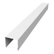 Стойка боковая крепежная для забора жалюзи Palermo 0,45 PE-Double с пленкой RAL 9003 сигнальный белый (2,5м)