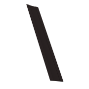 Крепежная планка жалюзи Milan,Tokyo 0,45 PE-Double с пленкой RAL 9005 черный (2м)