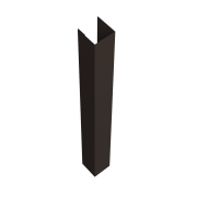 Стойка жалюзи Texas 0,45 PE-Double с пленкой RR 32 темно-коричневый (3м)