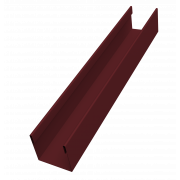 Стойка жалюзи Milan Slim 0,45 PE-Double с пленкой RAL 3005 красное вино (3м)