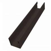 Стойка жалюзи Milan Slim 0,45 PE-Double с пленкой RR 32 темно-коричневый (2м)