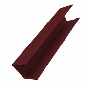 Крышка жалюзи Milan Slim 0,45 PE-Double с пленкой RAL 3005 красное вино (2м)