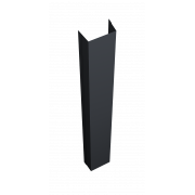 Крепежная планка верхняя Texas 0,45 PE-Double с пленкой RAL 7024 мокрый асфальт (3м)