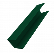 Крышка жалюзи Milan Slim 0,45 PE-Double с пленкой RAL 6005 зеленый мох (3м)